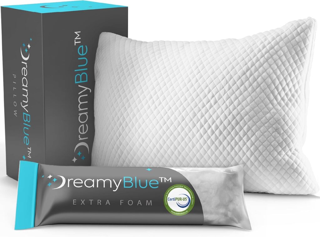 DreamyBlue Signature Pillow with Adjustable Loft