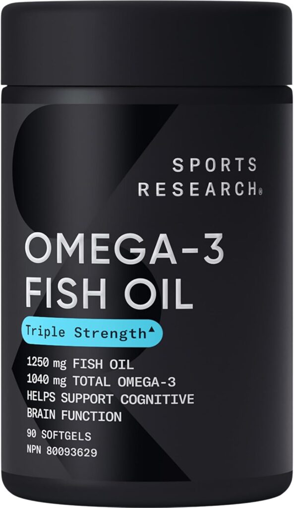 Sports Research Omega-3 Fish Oil from Wild Alaskan Pollock